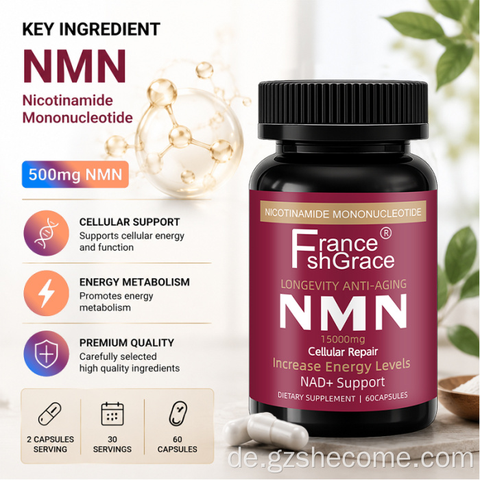 Shecome NMN-Kapseln Cellular Energy NAD-Unterstützung